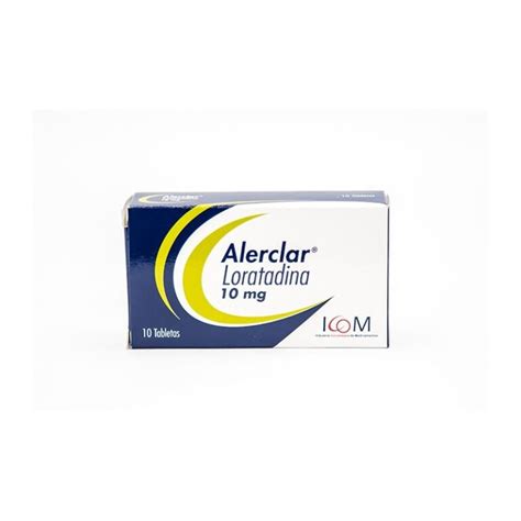 ALERCLAR LORATADINA 10 MG X 10 TABLETAS ICOM Droguería Más Salud