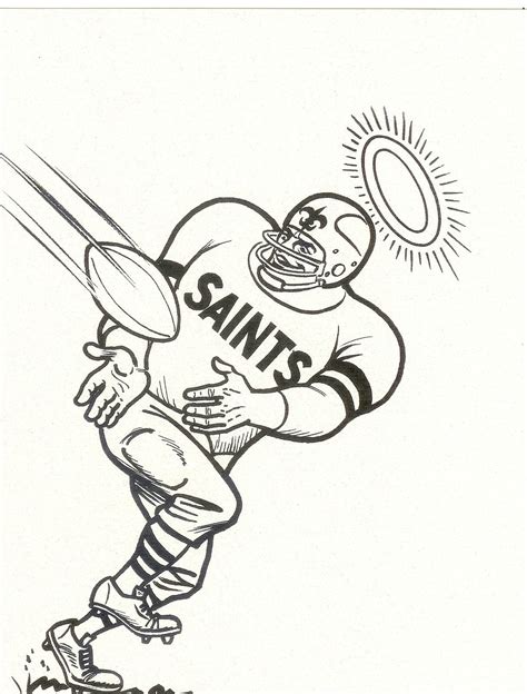 New Orleans Saints Coloring Page Coloring Home