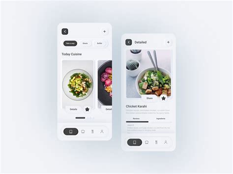 Skeuomorphism Neumorphism Food App Ui Design By Zulqurnain Haider On