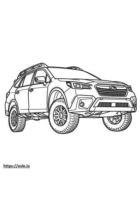 Subaru Forester AWD Para Colorear E Imprimir