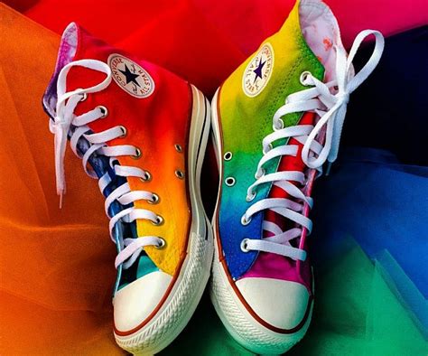 Tie Dye Rainbow Converse