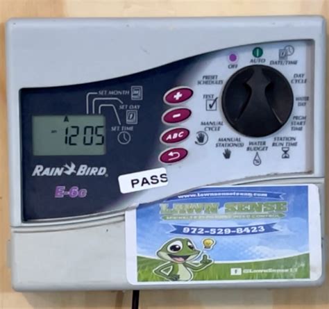 How To Program Rainbird Ec Controller Lawn Sense