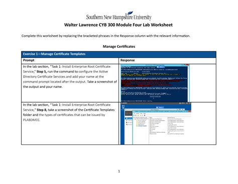 Cyb Module Four Lab Worksheet Walter Lawrence Cyb Module Four