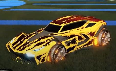 Rocket League Breakout Type-S Design With Dissolver & Crimson Sprocket