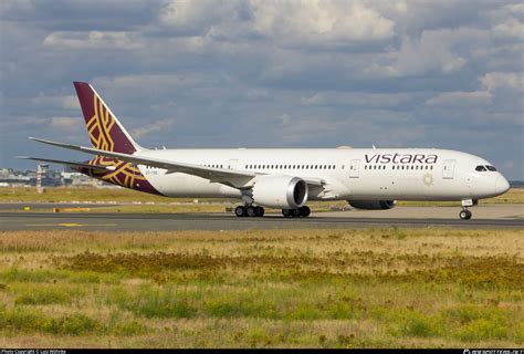 VT TSE Vistara Boeing 787 9 Dreamliner Photo by Luiz Wöhnke ID