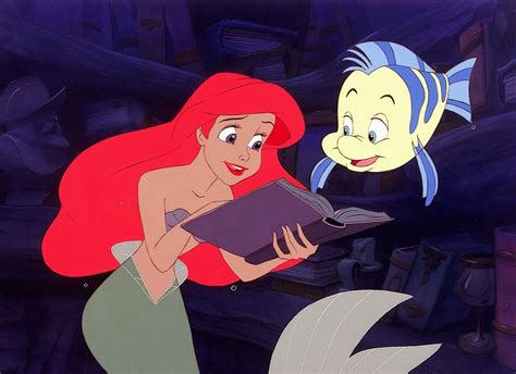 Ariel And Flounder The Little Mermaid