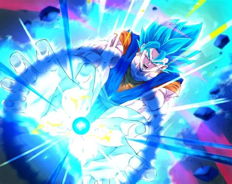 Vegito Ssj Blue Final Kamehameha Personajes De Dragon Ball Dragones