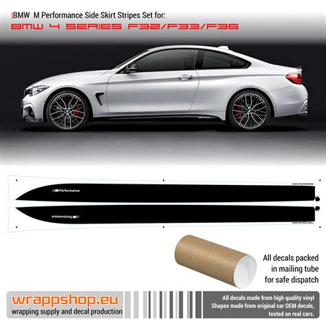 Bmw M Performance Side Stripes Decals Set For M F F F Ebay