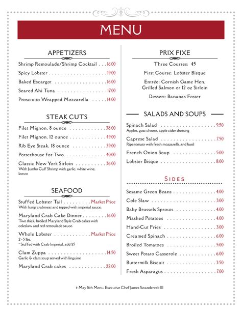 Free Printable Restaurant Menu Templates Free Printable