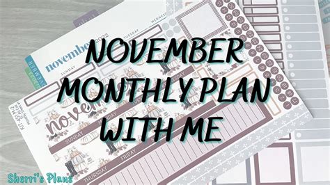 NOVEMBER MONTHLY PLAN WITH ME ERIN CONDREN A5 COMPACT VERTICAL