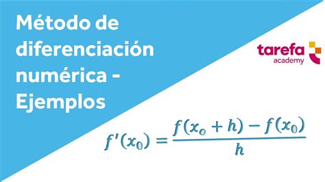 Ejemplo del método de diferenciación numérica YouTube