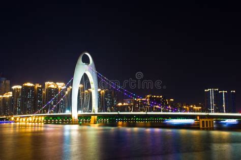 Guangzhou Tower And Pearl River Night View Stock Photo Image Of