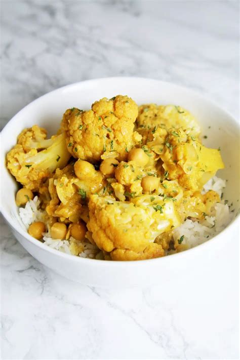 Cauliflower and Chickpea Curry - The Tasty Bite