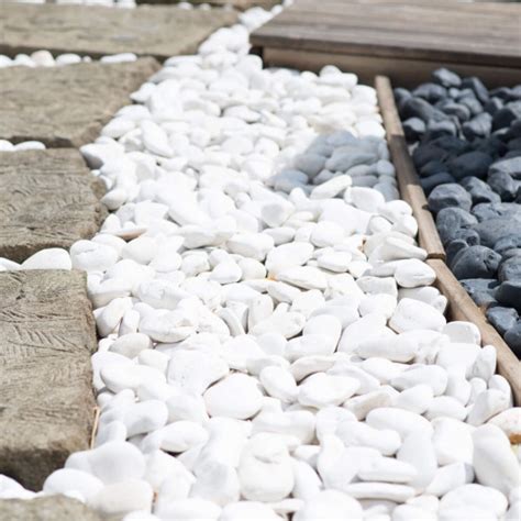 Decorative White Pebbles For Garden | Shelly Lighting