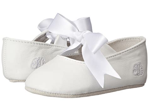 Polo Ralph Lauren Kids Briley (Infant/Toddler) (White Lambskin) Girls ...