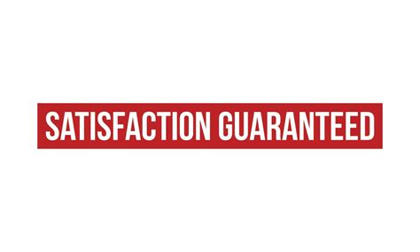 Satisfaction Guaranteed Rubber Stamp Seal Vector Vector Art At