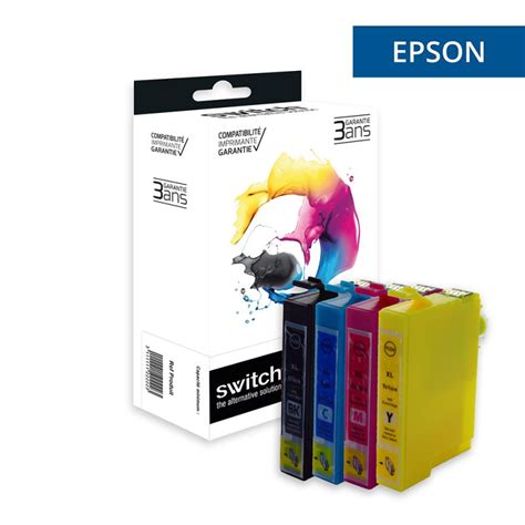 Epson 29XL Pack X 4 Boite SWITCH Equivalent A Epson T2996 Fraise