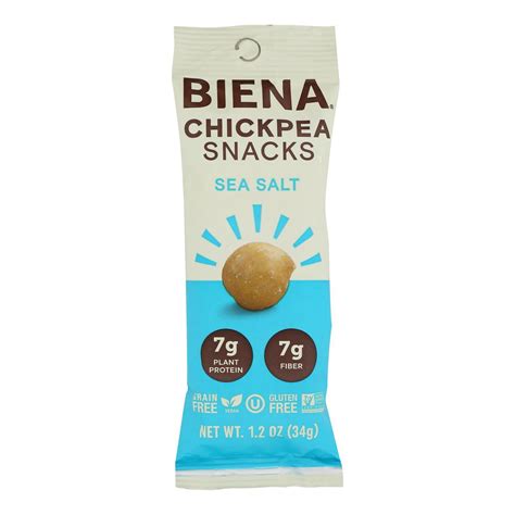 Biena Chickpea Snacks Sea Salt Case Of 10 1 2 Oz EBay