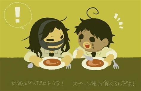 Leatherface Dinner Cute Kawaii Pixiv Credits For The Artist Personajes De Terror