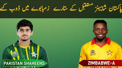 Zimbabwe Beat Pakistan Shaheens In Day Match Series Pakistan