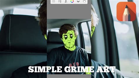 Time Lapse Tutorial Simple Grime Art Autodesk Sketchbook Youtube