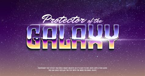 Retro Futuristic Text Effect, Add-ons - Envato Elements