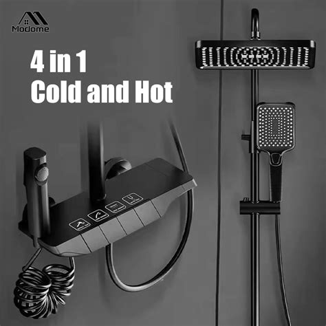 4 In 1 Shower Set Dual Control Of Hot And Cold Water Stainless Steel