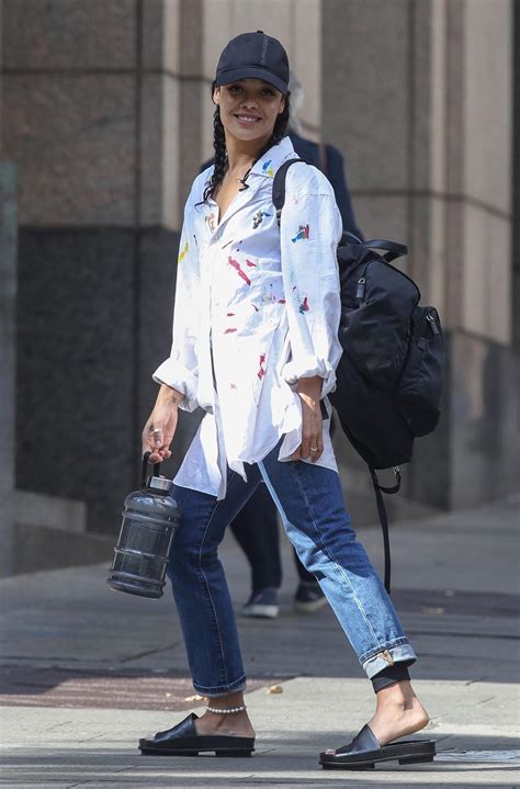 Tessa Thompson's feet