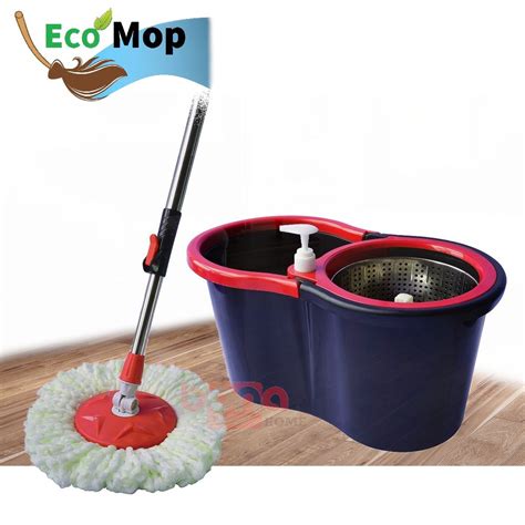spin mop spinner microfiber ecomop mop cloth floor magic mop wheels