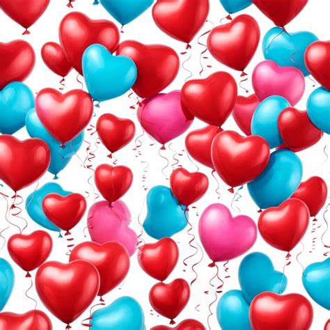 Premium Photo Heart Shaped Ballons Isolated On White Background