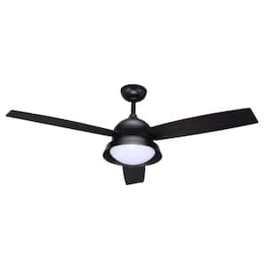 Blue Mountain Fans Kanali In Indoor Matt Black Ceiling Fan With Led