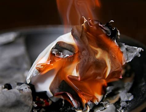 Burning Paper Stock Photo Image Of Soft Dynamic Abstract