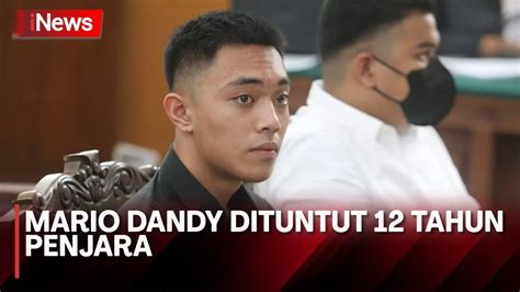 Mario Dandy Dituntut Tahun Penjara Dan Wajib Bayar Biaya Restitusi