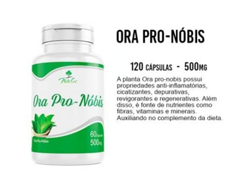 Ora Pro nóbis 120 Cápsulas 500mg Vitaminas Natuser MercadoLivre