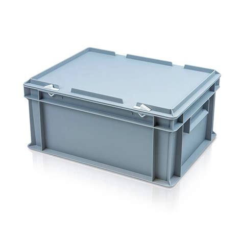 Buy 15 Litre Euro Box With Hinged Lid 400x300x190mm Online Caterbox