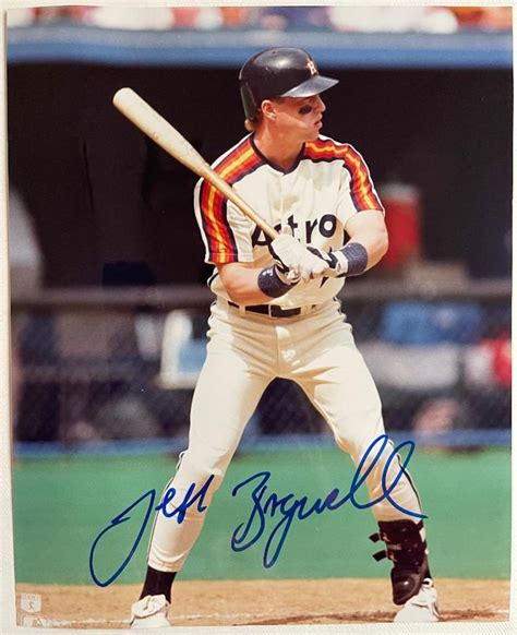 Jeff Bagwell Signed Autographed Glossy 8x10 Photo Houston Astros Coa