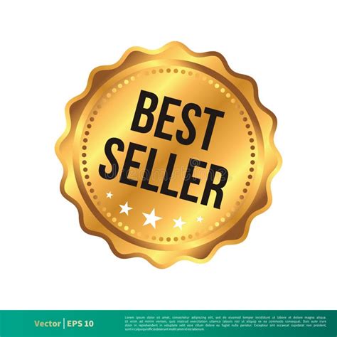 Best Seller Stamp Seal Banner Vector Template Illustration Design Vector Eps 10 Stock Vector