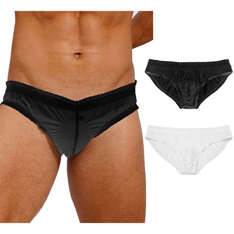 Herren Slip Low Rise Wasserdicht Höschen Tanga mit Beutel Unterwäsche