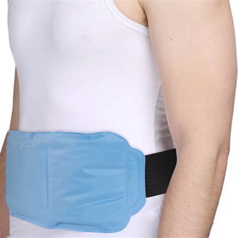 Hot Cold Therapy Back Gel Ice Pack Wrap For Pain Relief On Large Areas In Braces Supports