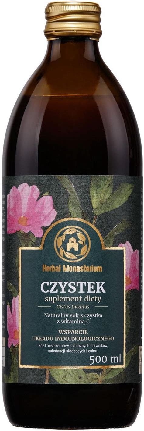 Herbal Monasterium Sok Naturalny Z Czystka 500 Ml Ceny I Opinie