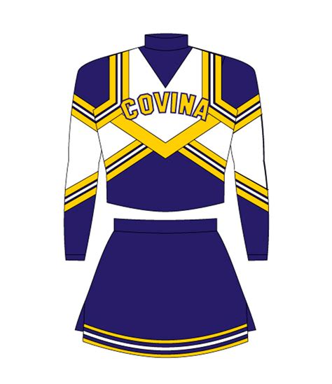 Blank Cheer Uniform Design Template