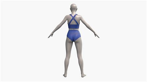 Bikini Set Mannequin Female Pose PBR K D Model TurboSquid