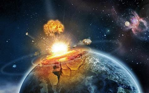 Wallpaper Apocalypse Asteroid Earth Explosion Meteor Nuclear