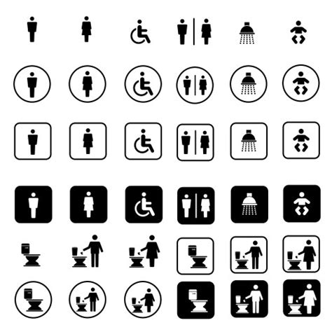 Toilet Male Female Vector Images Over 11 000