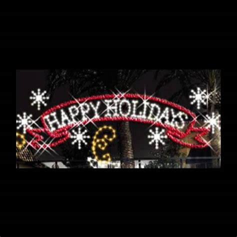 Happy Holidays Banner - Commercial Holiday Decorations & Seasonal Banners