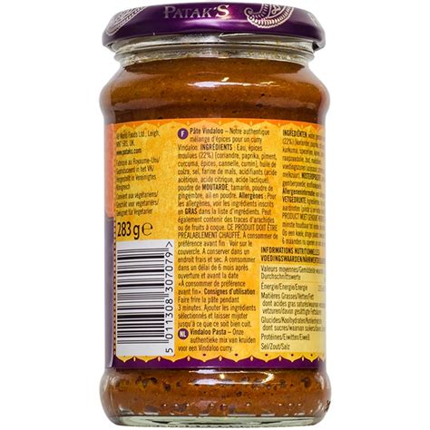 Patak s Vindaloo Paste Curry Paste 283g Asia Shop Online für