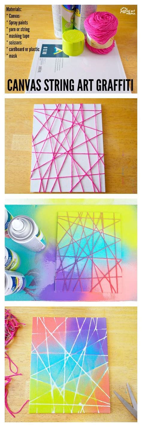 Canvas String Art More Cute Crafts Easy Crafts Diy And Crafts Arts