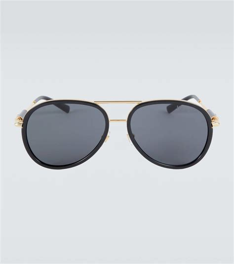 Versace Medusa Roller Aviator Sunglasses Versace