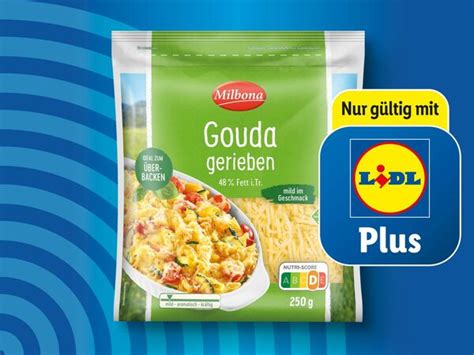 Milbona Gouda Gerieben 250 G Von Lidl Ansehen