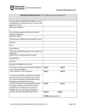 Fillable Online Forms And Associated Taxes For Independent